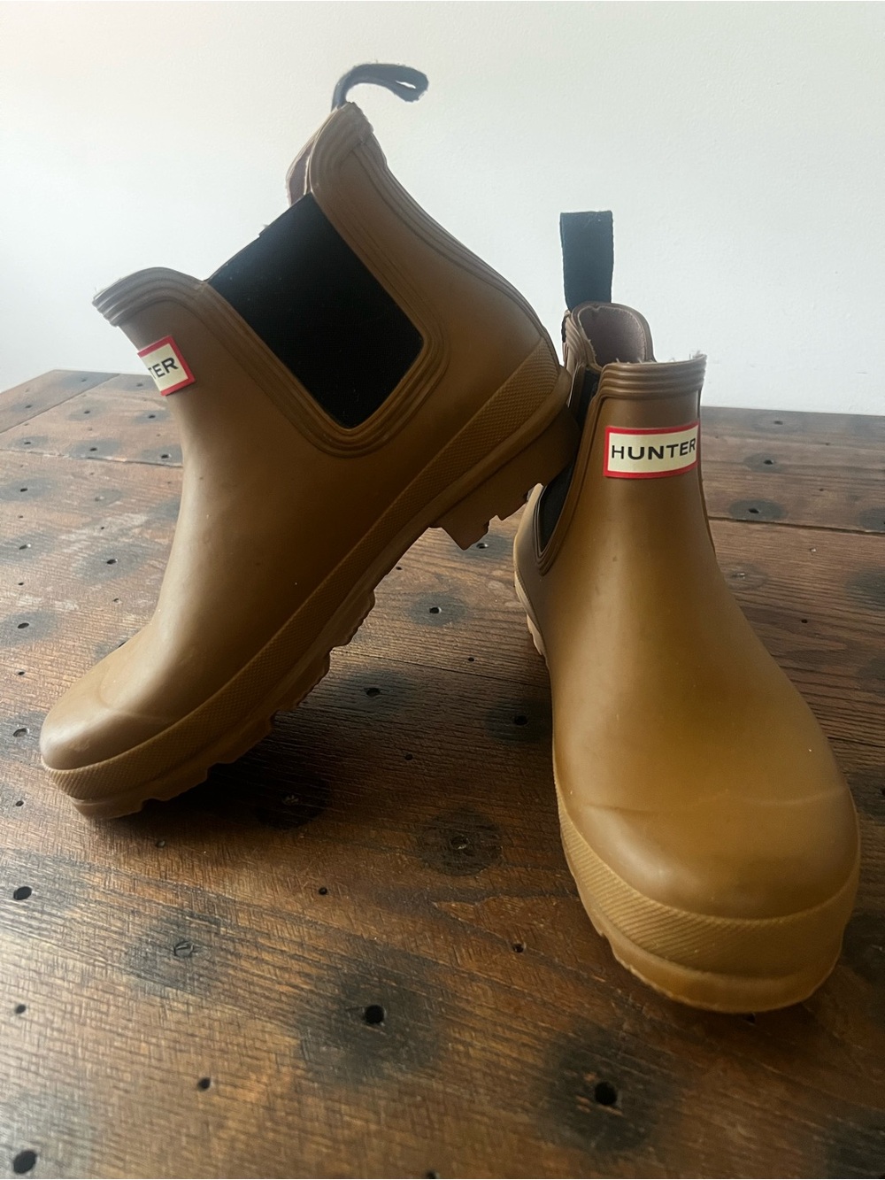 Hunter Chestnut Chelsea Rain Boots - 8M/9F